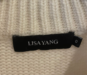 Lisa Yang Cream Cashmere Sleeveless Top Size FR 34 (UK 6)