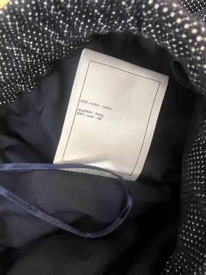 Chanel Resort 2025 Navy Bermuda Shorts with Beaded String Detail and Crocheted Side Strips Size FR 36 (UK 8)