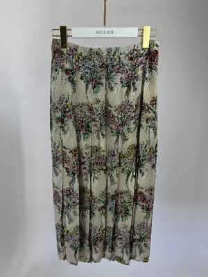 Gucci Floral Bouquet Print with Crystals Skirt IT 38 (UK 6) RRP £2250