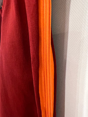 *CURRENT COLLECTION* Hermès Rouge Sellier and Orange Top and Leggings Yoga Set Size S (UK 8) RRP £1,120