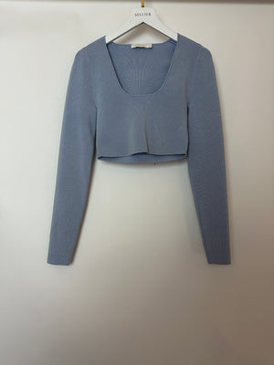 Zimmermann Natura Metallic Jersey Crop Top Size 1 (UK 10)