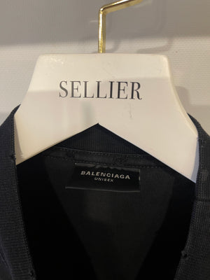 Balenciaga Grey Oversized Paris Moon T-Shirt Size L (UK 12) RRP £730