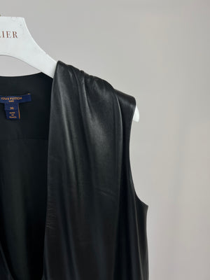 Louis Vuitton Black Leather Maxi Dress Size FR 36 (UK 8)