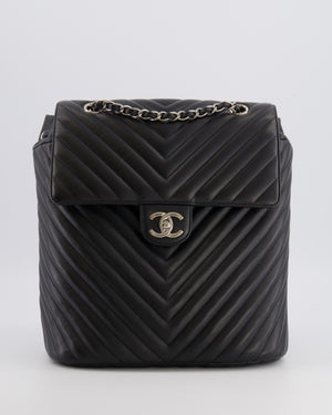 Chanel Black Quilted Lambskin Large Urban Spirit Backpack with Silver Hardware
