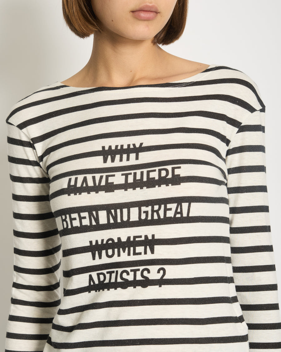 Christian Dior Navy & White Striped Long Sleeve Top Size XS (UK 6)