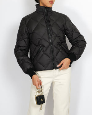 Hermès Black and White Reversible Promenade du Matin Puffer Jacket Size FR 34 (UK 6)