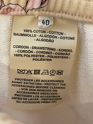 Hermès Beige and Pink 'Grand Tralala' Two-Piece Jumper and Jogger Set Size FR 40 (UK 12)