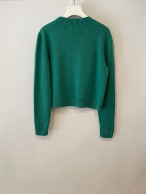 The Elder Statesman Emerald Green Cashmere Sweater Size S (UK 8) RRP £1,100