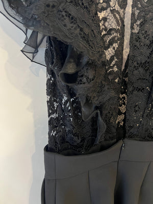 Elisabetta Franchi Black Lace Playsuit Size IT 40 (UK 8)