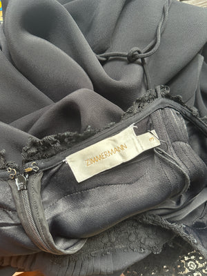 Zimmermann Black Lace Strap Jumpsuit with Pocket Detail Size 3 (UK 14)