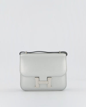 Hermès Constance III 18 Miroir Bag in Argent Chèvre Chamkila Leather in Palladium Hardware