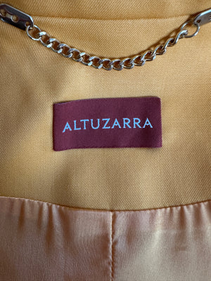 Altuzarra Yellow Suit Jacket and Straight Leg Trousers Set Size FR 40 (UK 12)
