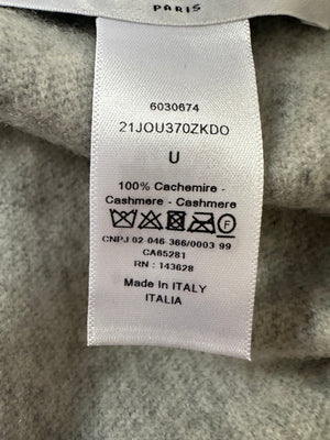 Christian Dior White &  Grey Toile de Jouy Cape One Size