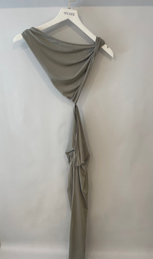 Jade Swim Grey Maxi Dress With Cut Out Detail Size Small (UK 8) RRP £261