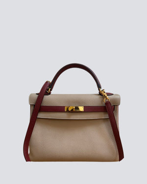 Hermes Multicolor Kelly With Gold Hardware