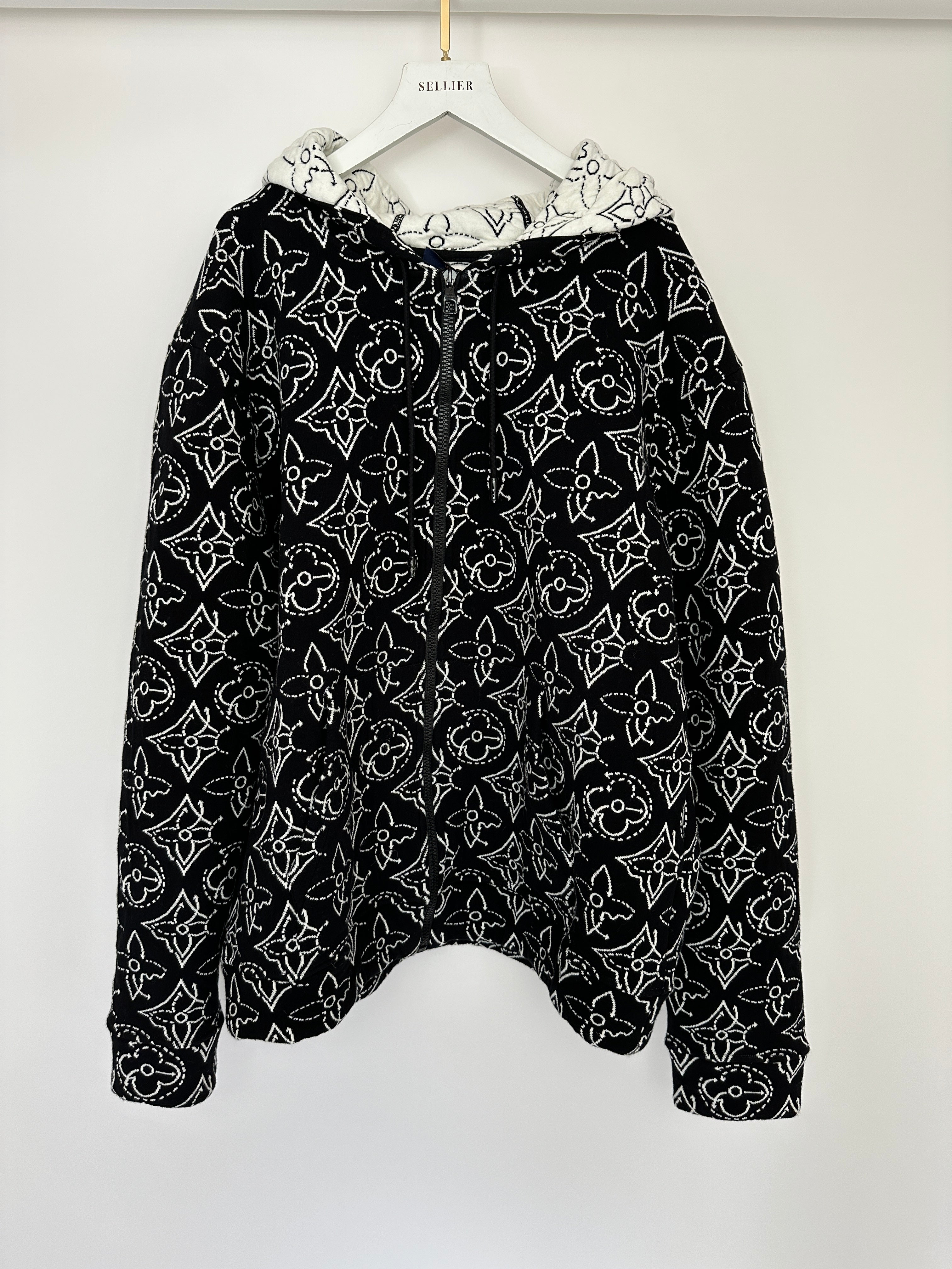 Louis Vuitton x NBA Mens Strategic Flowers Black and White Quilted