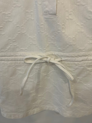 Gucci White Denim GG Jacquard Mini Dress Size IT 36 (UK 4) RRP £1,850