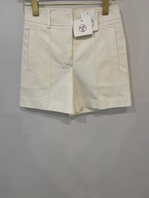 Hermès White Tailored Shorts Size FR 34 (UK 6) RRP £980