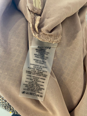 Babyboo Fashion Gold Petra Maxi Dress with Crystals Size XS (UK 6) RRP £198