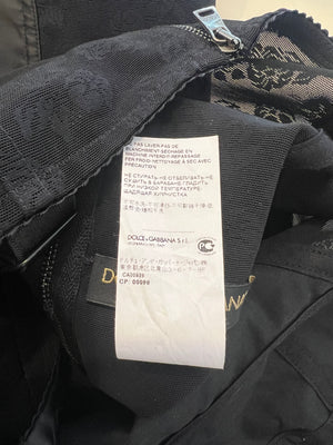 Dolce & Gabbana Black Lace Sleeveless Dress with Rose Embroidery Details Size IT 40 (UK 8)