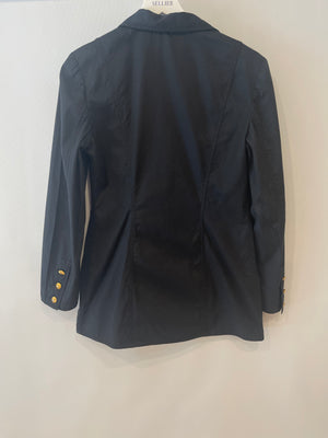 Chanel Black Vintage Lightweight Jacket With Gold CC Logo Buttons Size FR 36/38 (UK 8/10)
