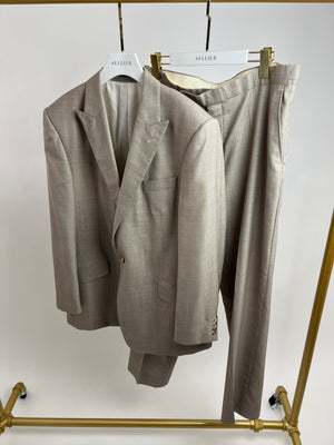 Richard James Light Beige Jacket and Trouser Menswear Suit Size 44R