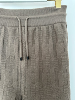 Hermes "H" Wool Jogging Pants In Gris/Etoupe Size FR 40 (UK 12)