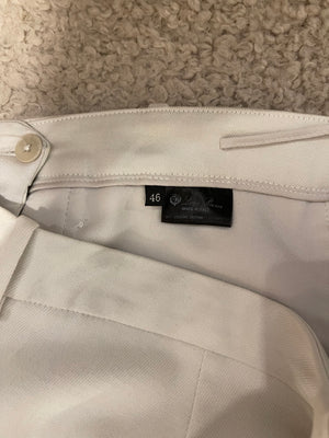 Loro Piana Chalk White Straight Leg Trousers Size IT 46 (UK 14) RRP £1,250