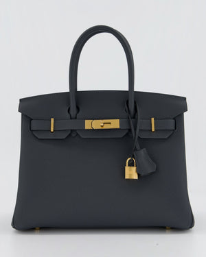 Hermès Birkin 30 Retourne Bag in Gris Misty Togo Leather with Gold Hardware