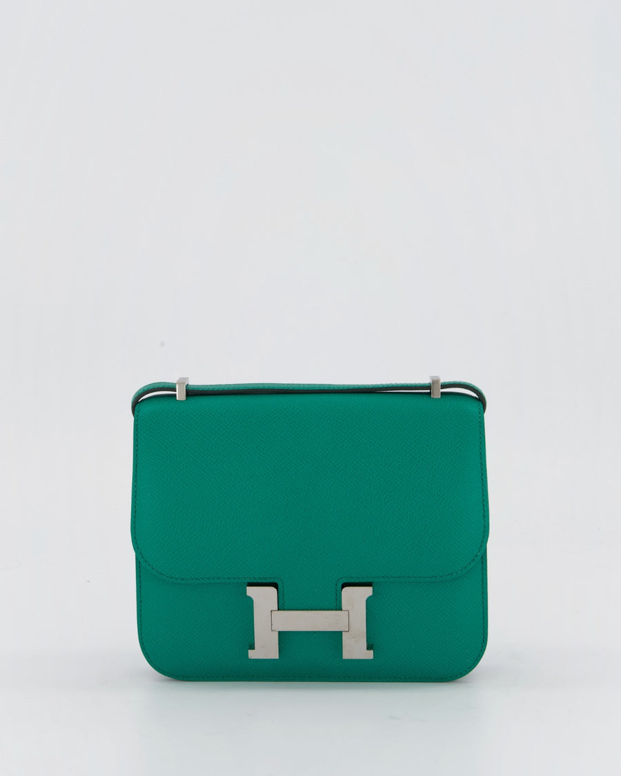 Hermès Constance III 18 Miroir Bag in Vert Jade Epsom Leather with Palladium Hardware