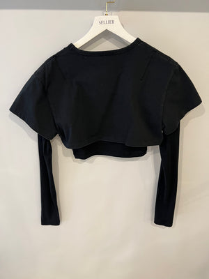 Jacquemus Black Layered Effect Le Double T-Shirt Size M (UK 10)