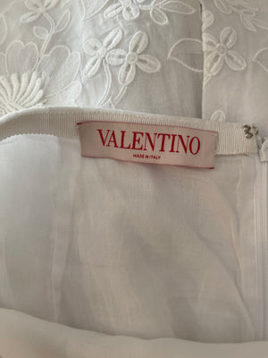 Valentino White Floral Embroidered Maxi Skirt Size IT 42 (UK 10) RRP £2,800