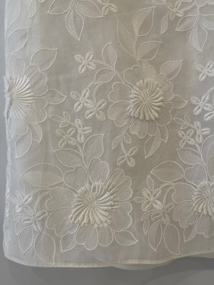 Valentino White Floral Embroidered Maxi Skirt Size IT 42 (UK 10) RRP £2,800