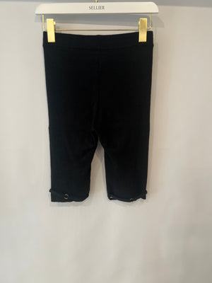 Jacquemus Black Biker Shorts with Strap Details Size FR 36 (UK 8)