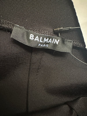 Balmain Black Knit Stirrup Leggings Size XS (UK 4-6)