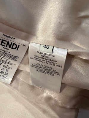 Fendi Cream Wool Jacket and Trouser Suit Set Size IT 38/40 (UK 6/8)