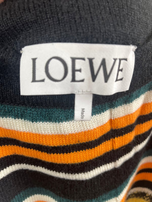 Loewe X Paula's Ibiza Orange Two-Piece Striped Knitted Set FR 34 (UK 6) - FR 40 (UK 12)