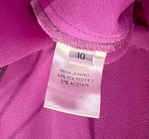 Alex Perry Magenta Pink Sleeveless Mini Dress with Corset Top Detail Size UK 10 RRP £880