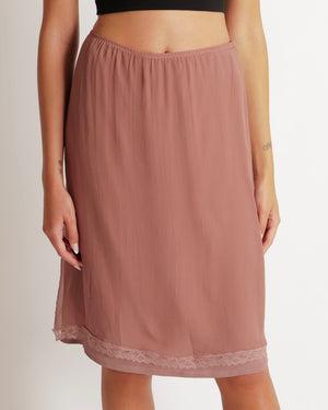 Gucci Pink Silk Skirt with Lace Trim Detailing Size XL (UK 14)