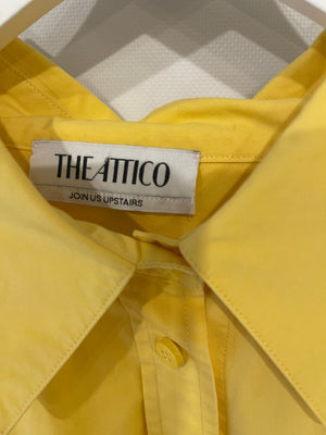 The Attico Yellow Button Down Shirt with Logo Detail Size IT 38 (UK 6)