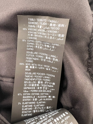 Saint Laurent Burgundy Velvet Blazer and Tailored Trouser Set Size FR 34 (UK 6)