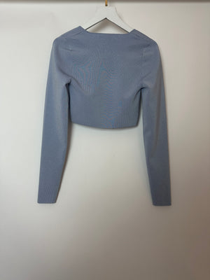 Zimmermann Natura Metallic Jersey Crop Top Size 1 (UK 10)