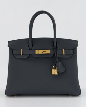 Hermès Birkin 30 Retourne Bag in Gris Misty Togo Leather with Gold Hardware