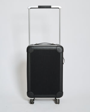 *HOT* Hermès Rolling Mobility Suitcase in Black with Black Clemence Leather Trim and Aluminium Hardware