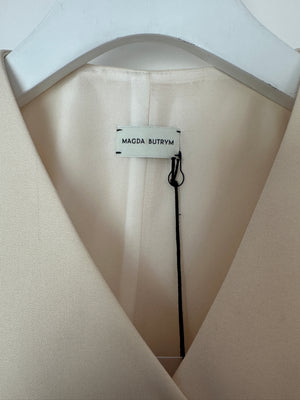 Magdat Butrym Cream Waistcoat and Trouser Set Size FR 34 (UK 6)