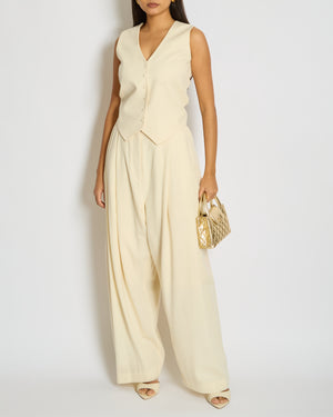 Raey Cream Tailored Trousers and Vest Set (UK 10/12)