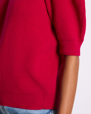 Alexander McQueen Pink Pull Over Knitted Short Sleeve Jumper Size XS (UK 4)