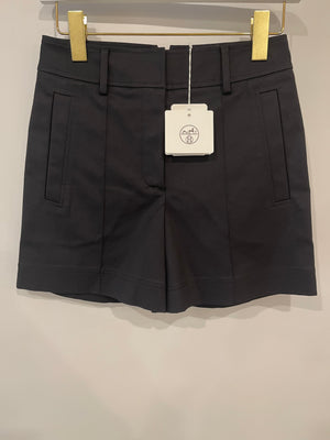 Hermès Black Tailored Cotton Shorts Size FR 34 (UK 6) RRP £980