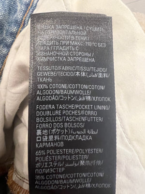 Balenciaga Wide Leg Unisex Jeans with Distressed Detail Size S (UK 8)