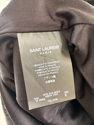 Saint Laurent Black Long Sleeve Sequin Mini Dress FR S (UK 8)